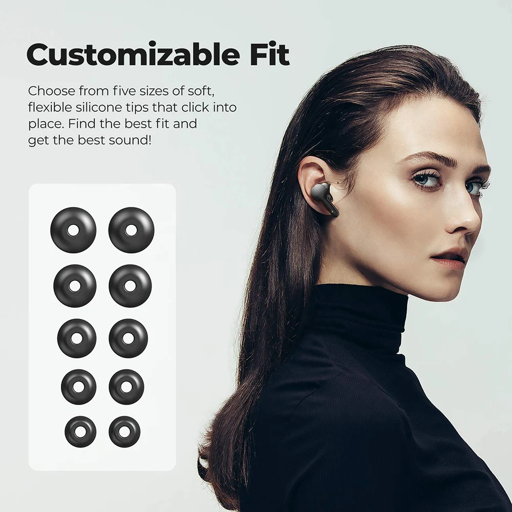 

35DB ANC TWS V5.0 Bluetooth Earphone Active Noise Cancelling TWS iPx5 3D Stereo Waterproof Power Bass Wireless Earphone Ta1