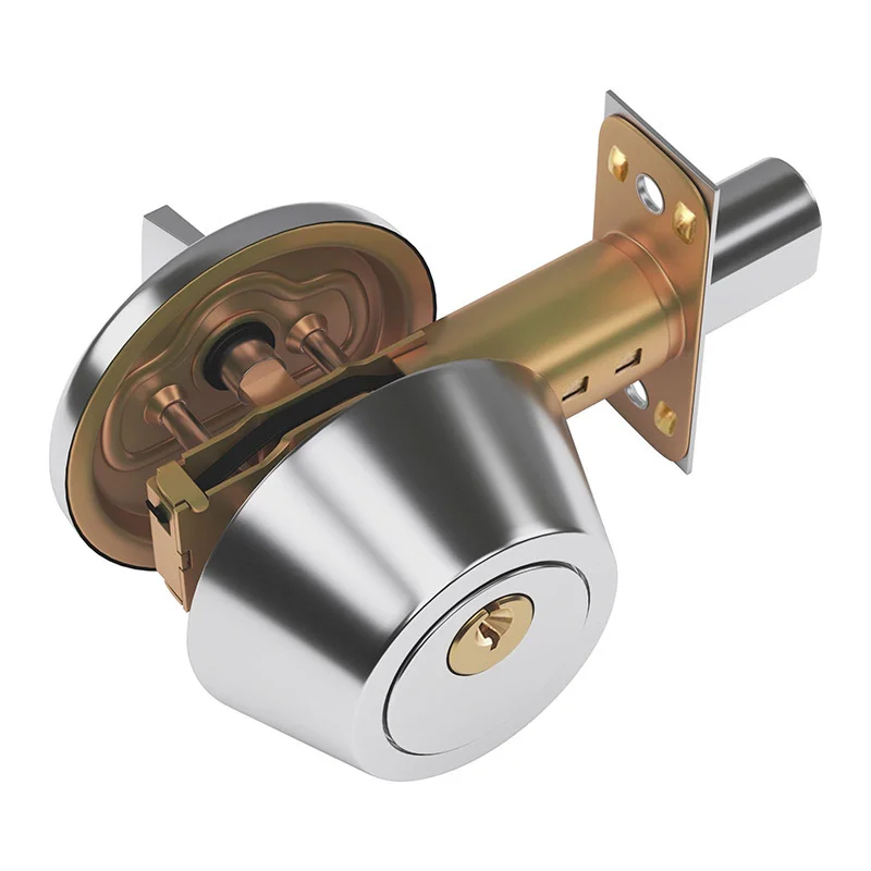 Невидимые ворота одиночный замок цилиндр Deadbolt спальня нержавеющая сталь мертвый