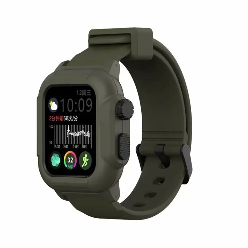 Водонепроницаемый чехол для Apple Watch band 4 iwatch band 42 мм силиконовый ремешок 44 мм 40 мм pulseira браслет умные часы аксессуары петля