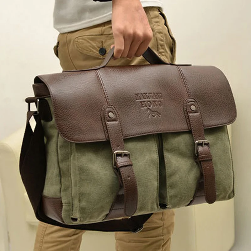 

Fashion Military Canvas Men Shoulder Bag Crossbody Bag Men Messenger Bag Male Sling Bag Tote Handbag