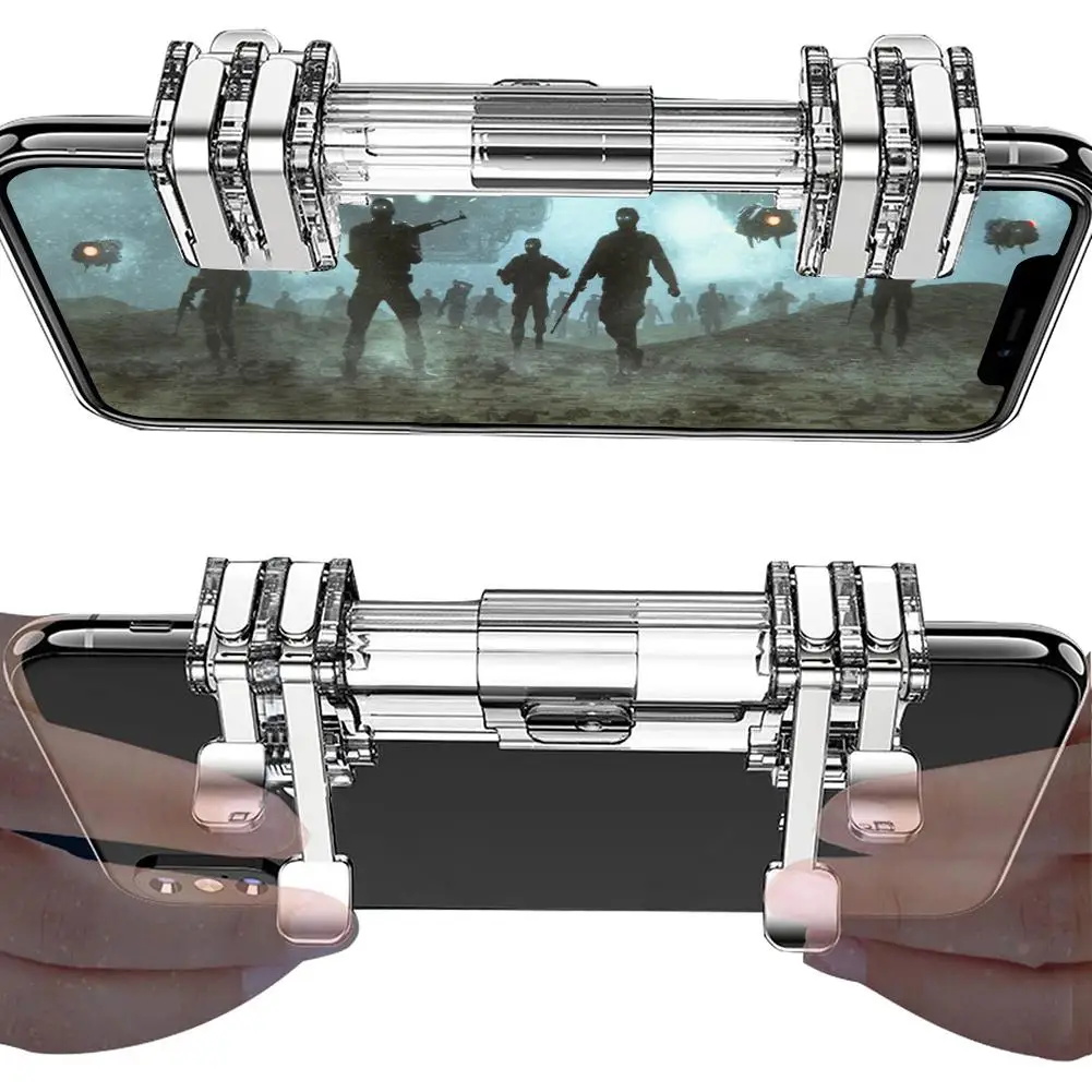 Геймпад для PUBG Moible 2 шт. геймпад Free Fire L1 R1 триггер PUGB мобильный с шестью пальцами L1R1