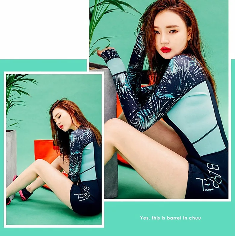 

Bikini May Female Beach Swimsuit For Women Pool Brazilian Bikinis Woman Swimming Suit Long Sleeve Floating Print Spandex