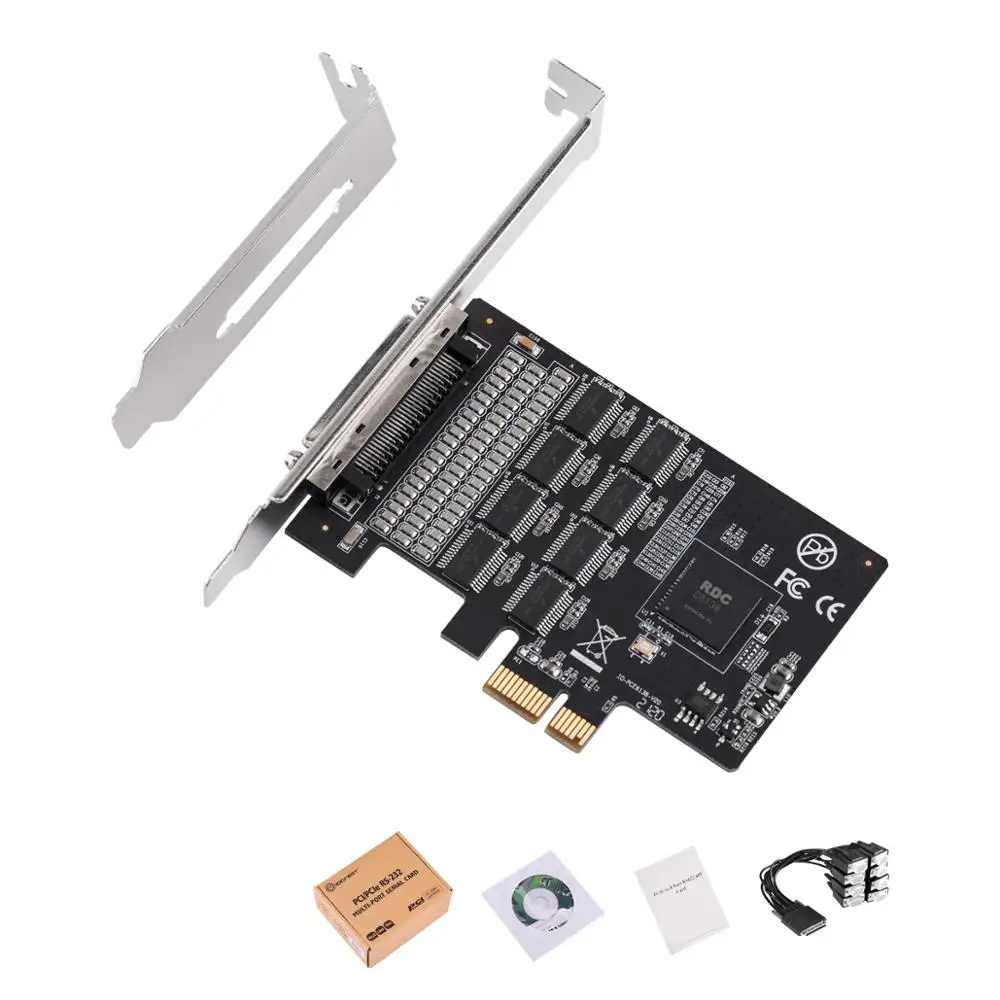 iocrest pcie 8 портов rs232 db9 последовательн