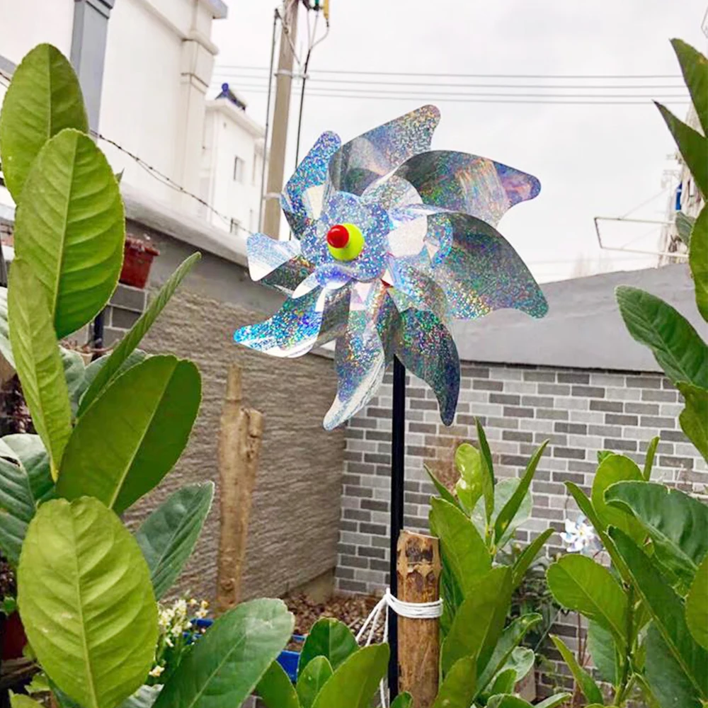 

Отпугиватель птиц с 8 листьями, ветряная мельница, Спиннер, практичная многофункциональная Классическая текстура, «сделай сам», отпугивате...