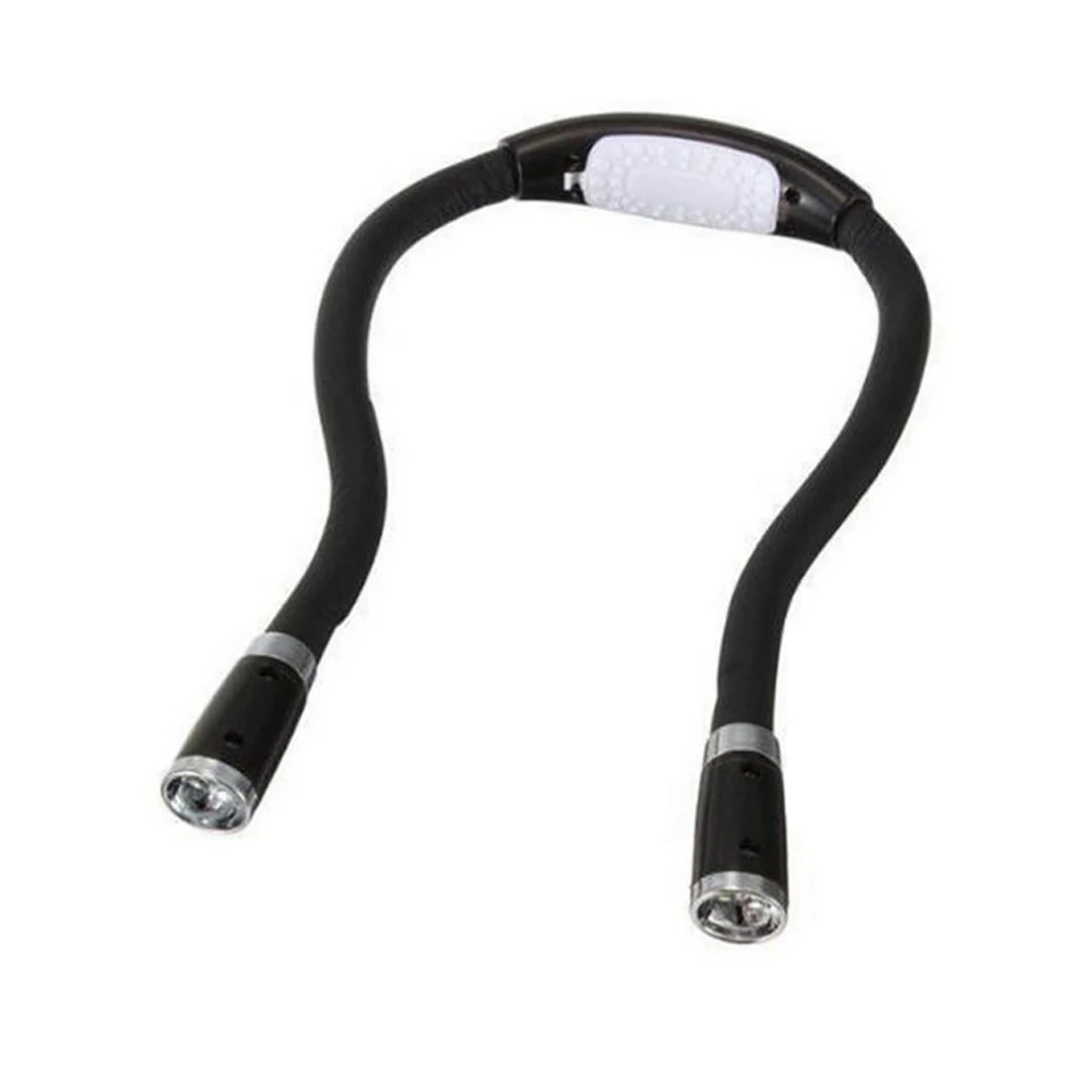 Black Tube Гибкий Handsfree светодиодный сетчатый Ночной светильник, удобный светильник для чтения книг с питанием от батареи, светильник для кемпинга - Испускаемый цвет: Black Tube
