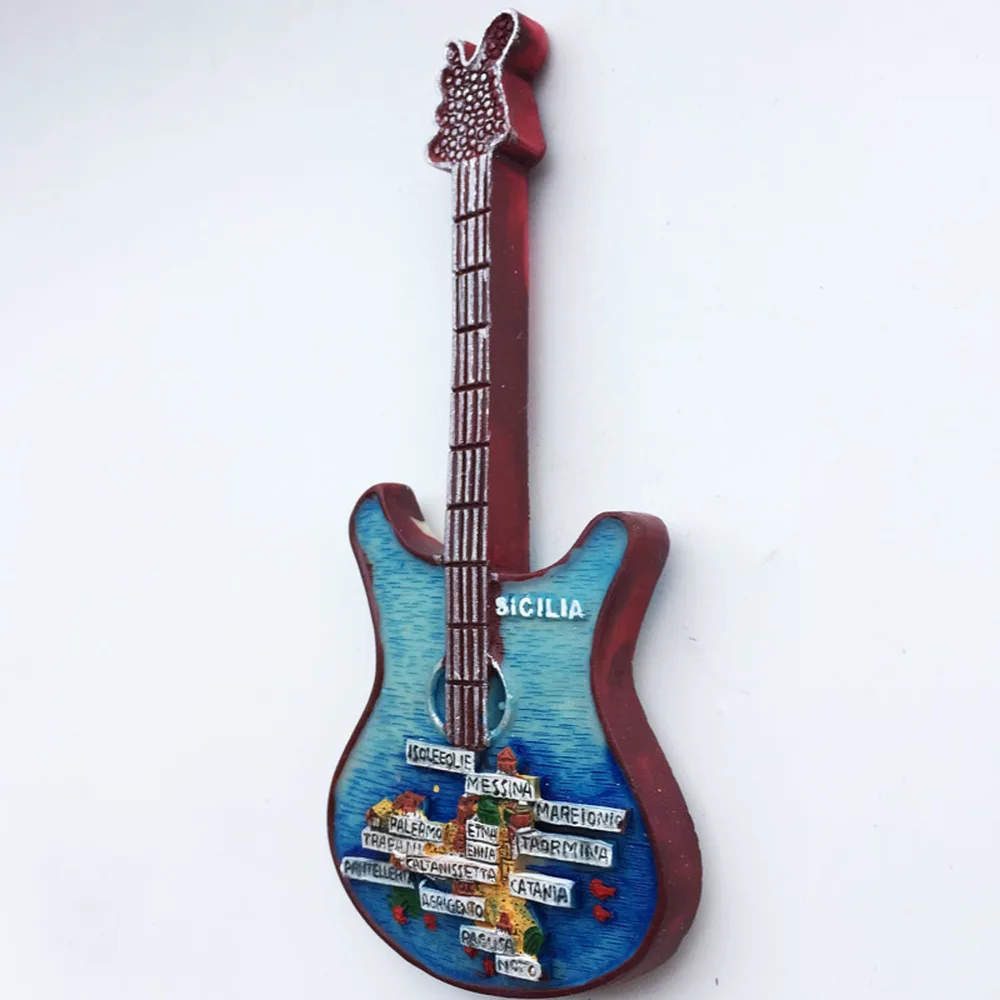 3D креативная гитарная карта BABELEMI из итальянской и сицилийской смолы магнит на