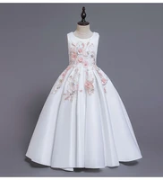 2020 summer new womens dress embroidered flower long princess dress elegant princess dress performance dress evening dress