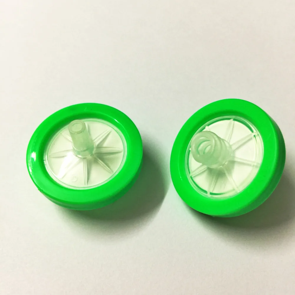 Шприцевой фильтр нейлоновый OD 25 мм 0 22 микрон одноразовый микропористый