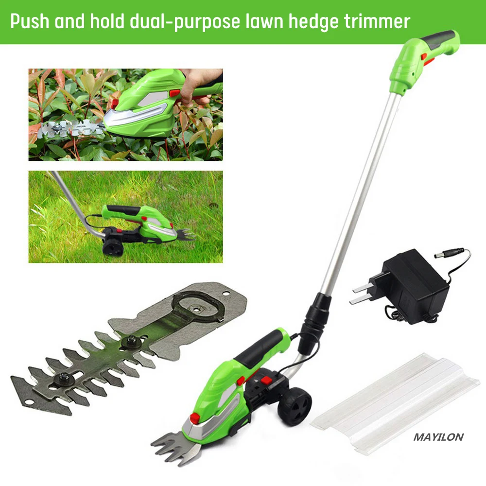 Mini Electric Grass Trimmer Lawn Mower Lithium-ion Cordless Hedge Trimmer Rechargeable Cutting Garden Tools Weeding Shear