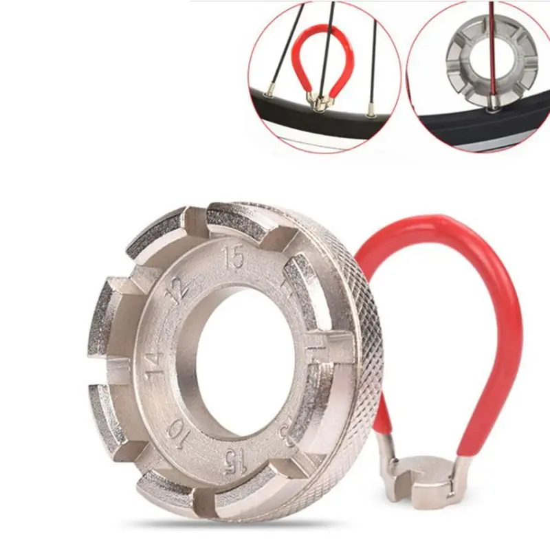 6 шт. спицевой ключ спица инструмент размеров в одном велосипедный ниппельный G8TD |