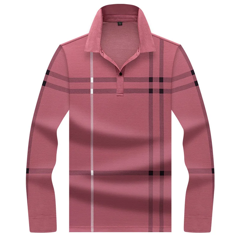 

Men's Long sleeve polo shirt New poloshirts plus size YP8607