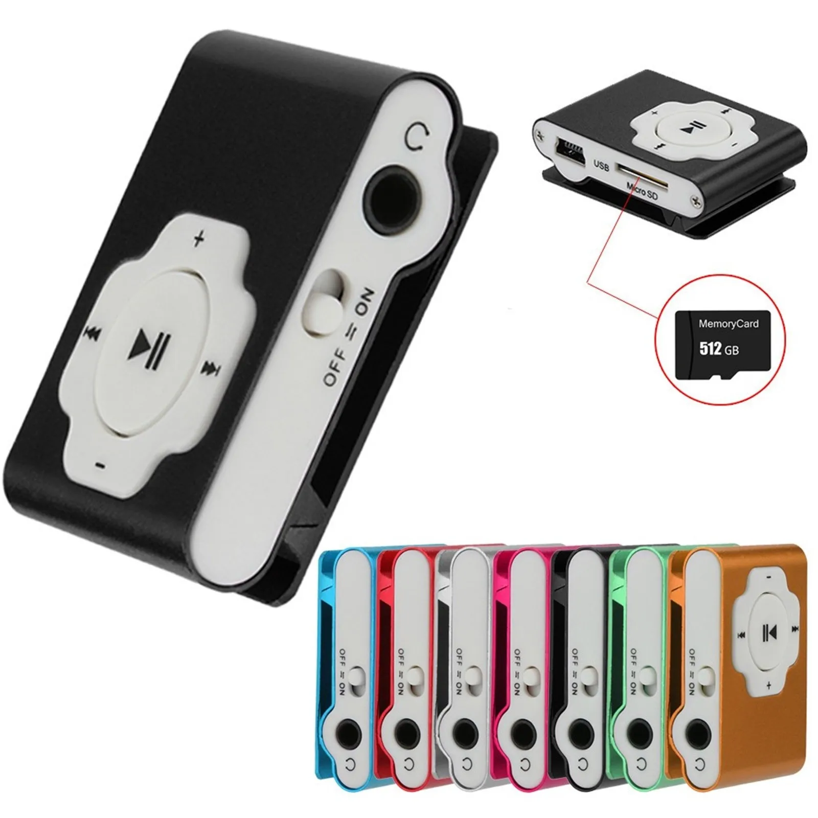 Мини Портативный Usb MP3 плеер с поддержкой Micro Sd Tf карты 32 ГБ спортивный музыкальный
