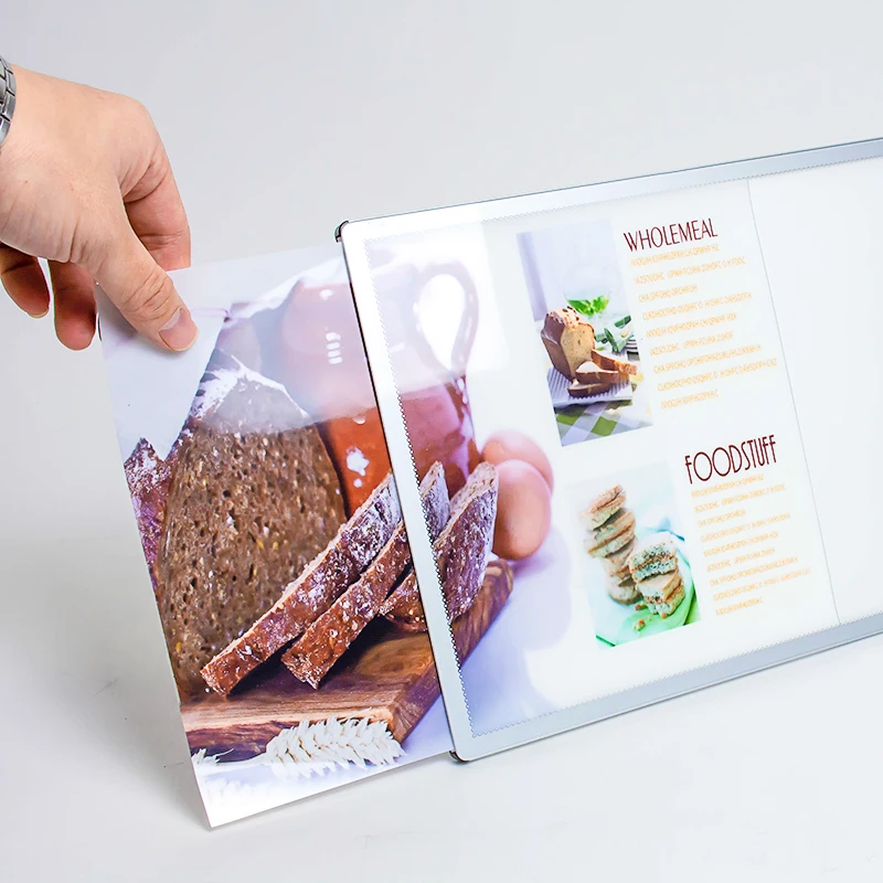 A3 display stand with light led menu board for hotel standing poster | Лампы и освещение