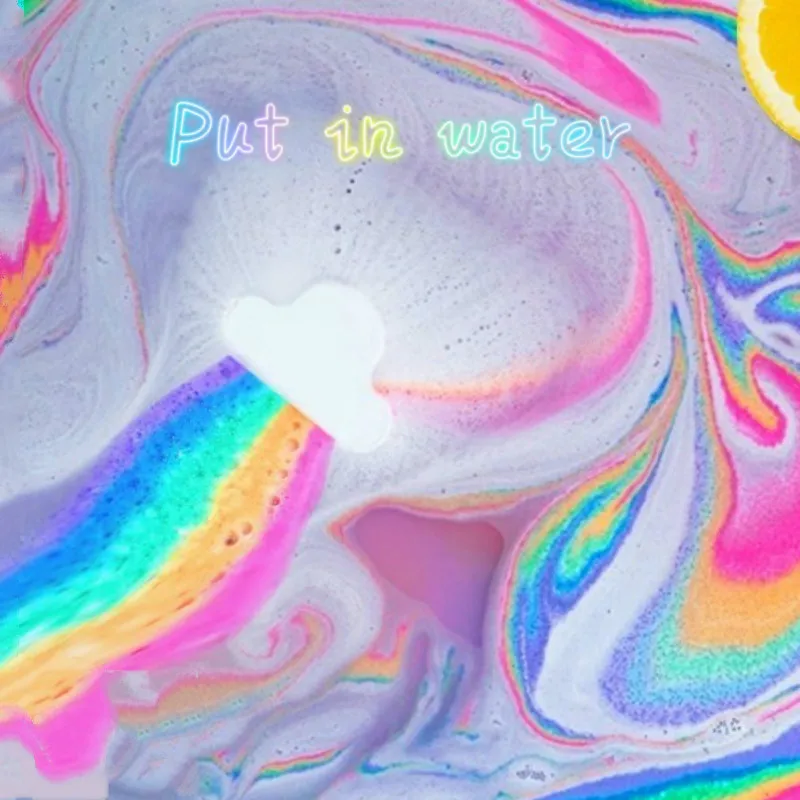 Уход за кожей натуральный уход в форме облака радужные пузырьки для ванны