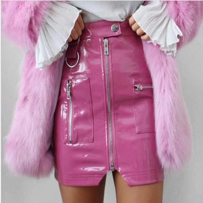 Женская юбка с завышенной талией однотонная облегающая трапециевидной формы на