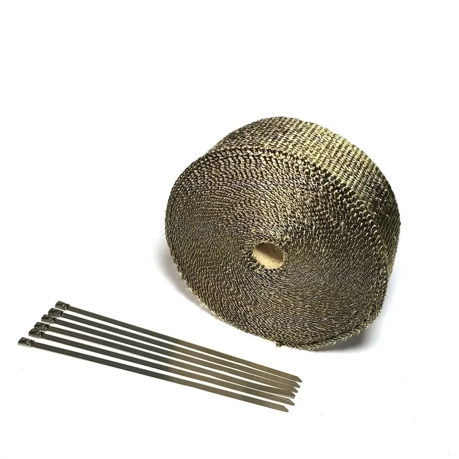 Выхлопная обмотка для мотоцикла глушитель 15 м 50 футов с 6 зажимами кабеля|motorcycle