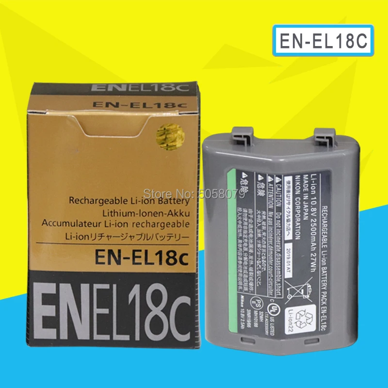 Аккумулятор ENEL18c EN EL18c для цифровых зеркальных фотоаппаратов Nikon D4 D4S D5 D500 D800 D810 2500