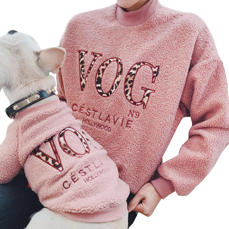 Осенне зимняя одежда для собак пальто с леопардовым принтом на две лапы флисовой подкладкой родителей и