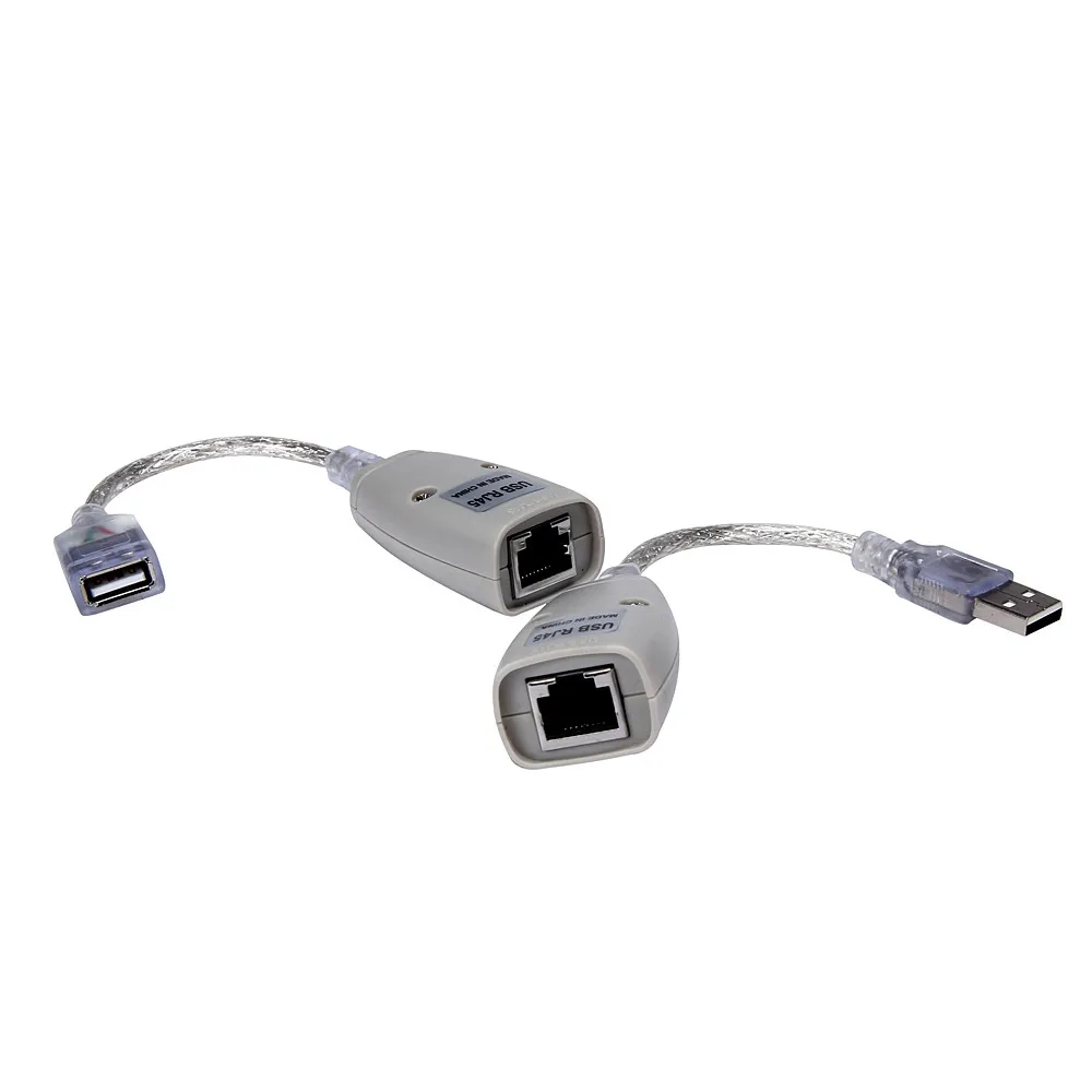 Bimer USB Adapters Extension Extender Adapter Up To 150ft Using CAT5 RJ45 LAN Cable MP3 Laptop Stereo Adapter-L108 | Мобильные