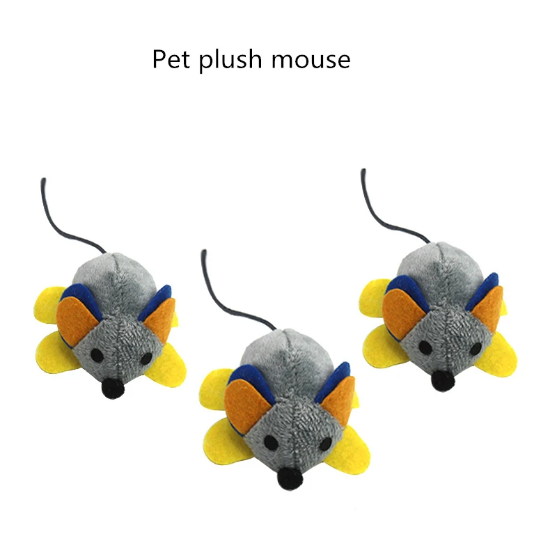 Товары для домашних животных плюшевая маленькая мышь забавная игрушка кошек
