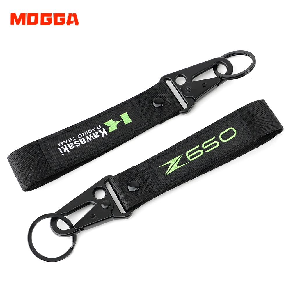 

3D Logo For Kawasaki Z650 Z 650 Ninja650 Models Keychain Embroidery Badge Motorcycle Key Holders Keyring Accessories