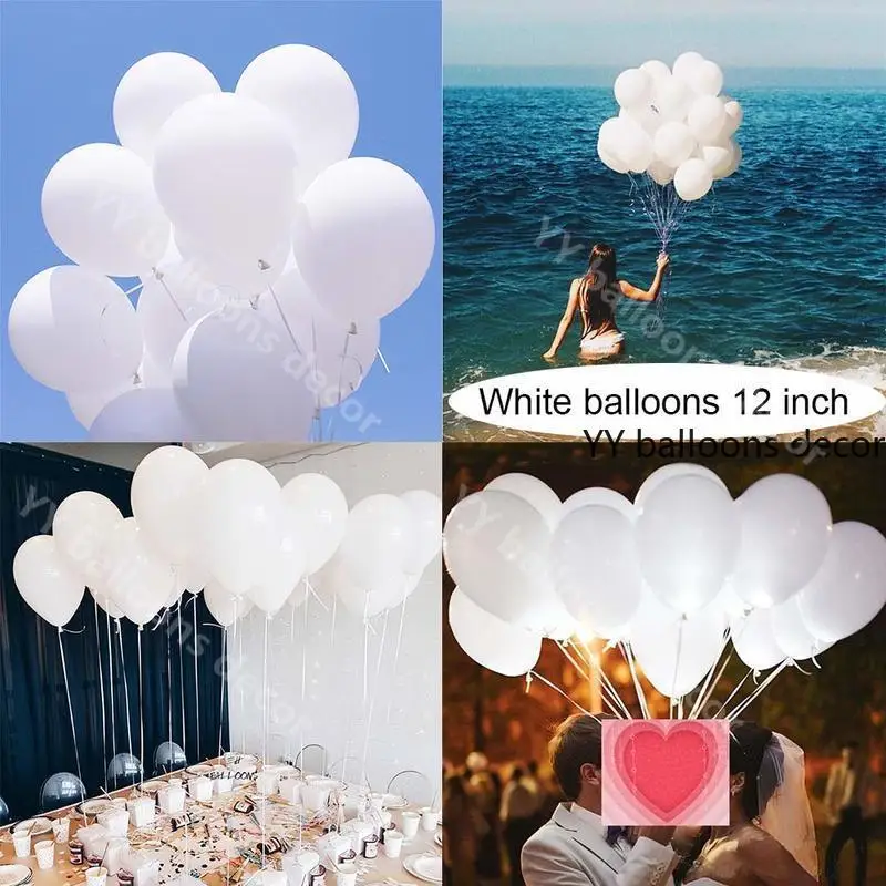 122 шт. набор черных и белых воздушных шаров | Дом сад