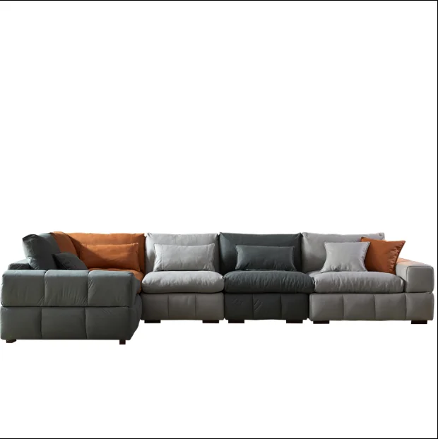 

Nordic cloth sofa combination modern corner latex sofa sofa set living room furniture modern couch
