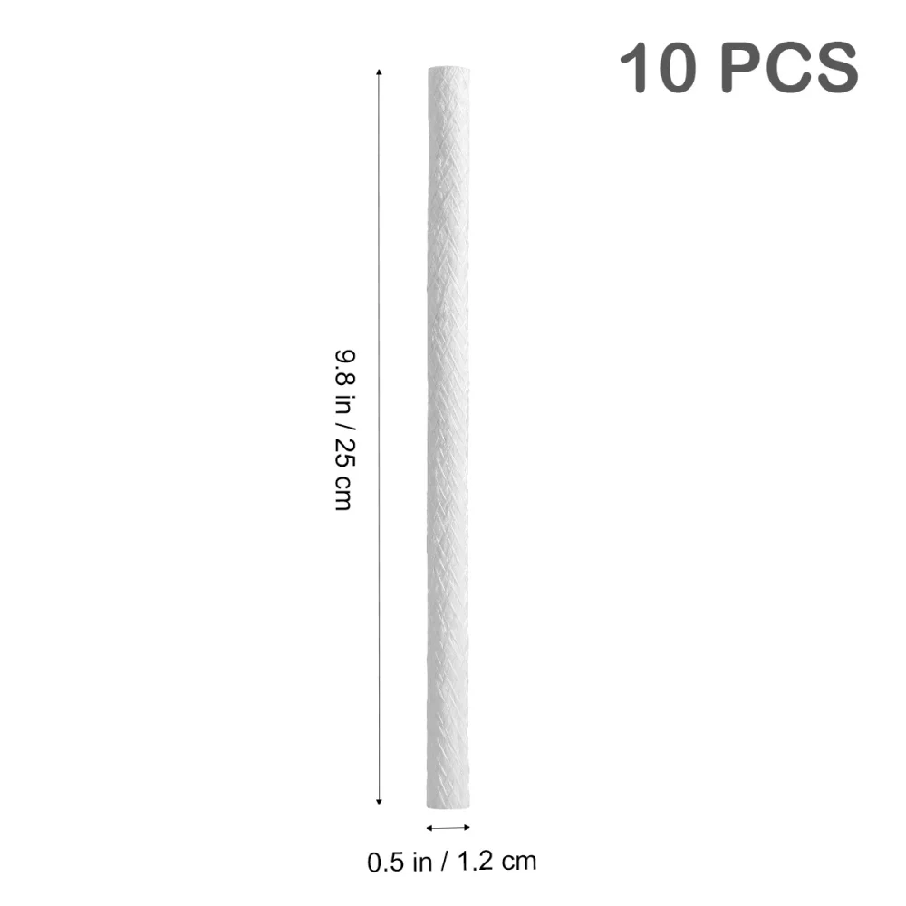 

Healifty 10pcs Long Life Fiberglass Replacement Tiki Torch Wick For Outdoor Bottles Lanterns Garden Lights