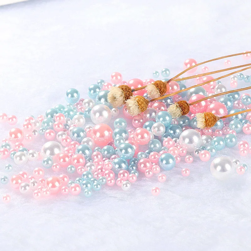200 шт. искусственные круглые акриловые украшения без отверстий|beads diy|beads beadsbeads for