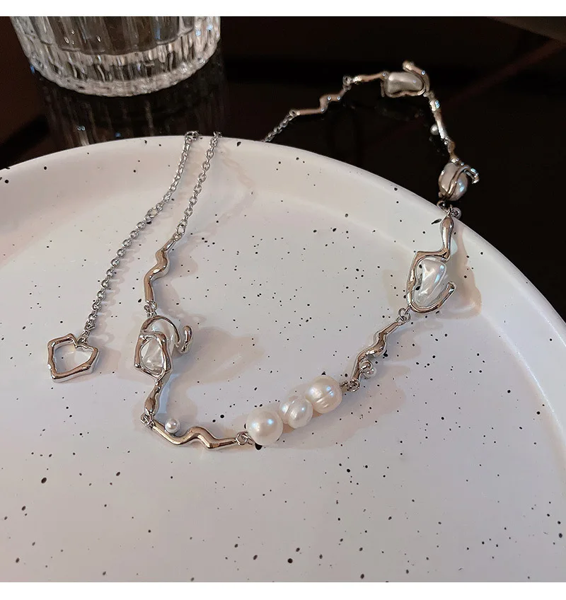 Новое жемчужное ажурное ожерелье с бахромой для влюбленных холодным ветром