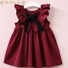 Розничная продажа; Новинка 2017 года; Летняя Милая Одежда для маленьких девочек; Детское платье принцессы с рисунком