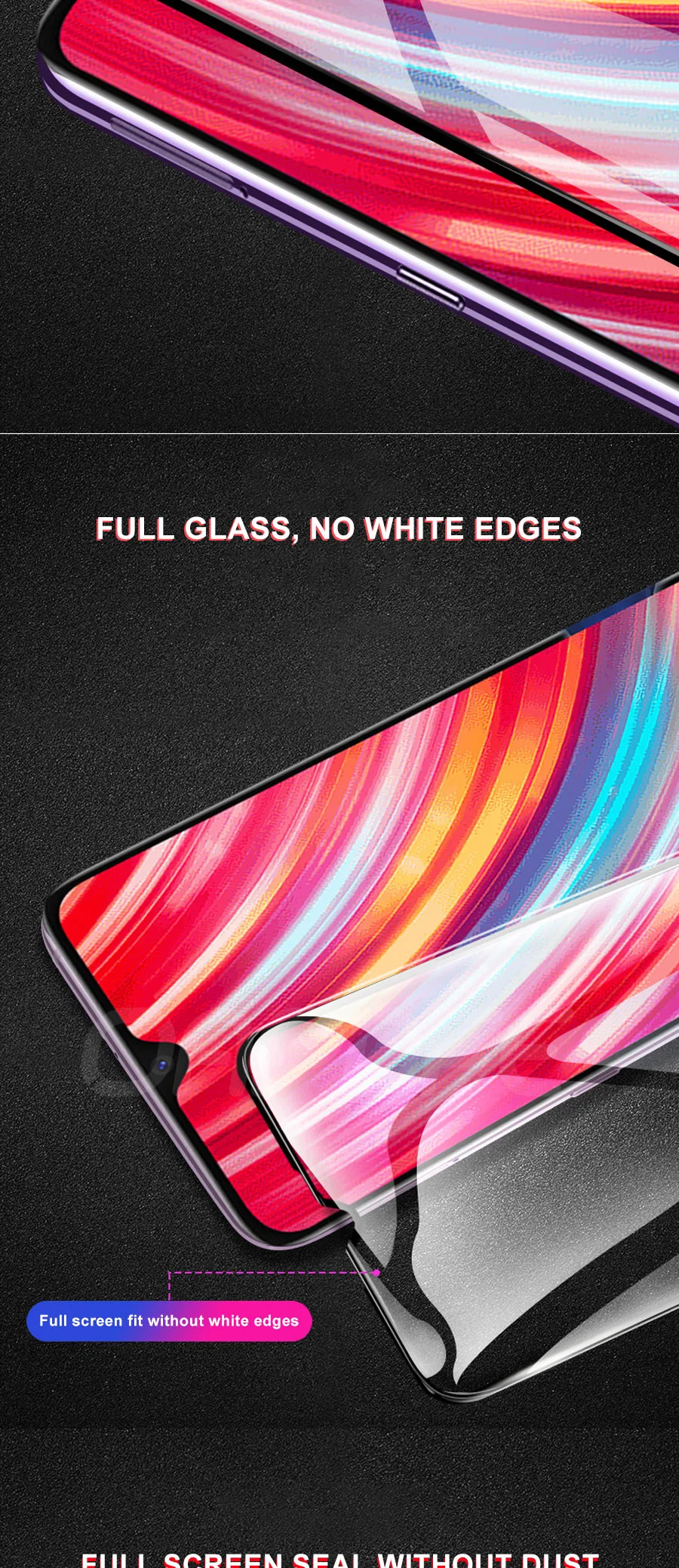 9D закаленное стекло для Xiaomi Redmi 8 8A 7 7A 6A K20 Go 6 Pro Note 8 7 6 Pro Защитная пленка для экрана