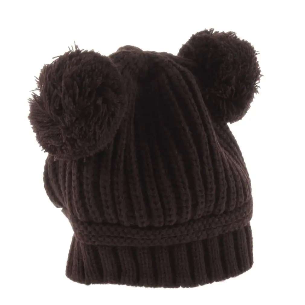 

OUTAD Winter Baby Hat Cartoon Style Crochet Knitted sweater Caps for Infant Boys Girls Fashion Thick Warmer Caps Hat New Sale