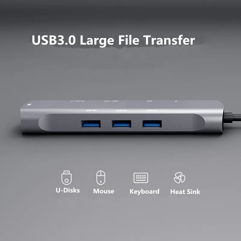 USB-концентратор 10 в 1 HDMI Rj45 адаптер для iPad Pro 2018 Type-C с PD TF SD USB3.0/2 0 Samsung Macbook Huawei Mate 20 |