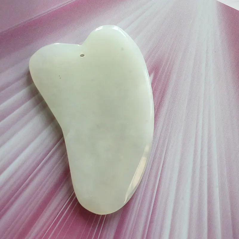 Jade Guasha Board Natural Stone Scraper GuaSha Tools For Face Neck Back Body Pressure Therapy | Красота и здоровье