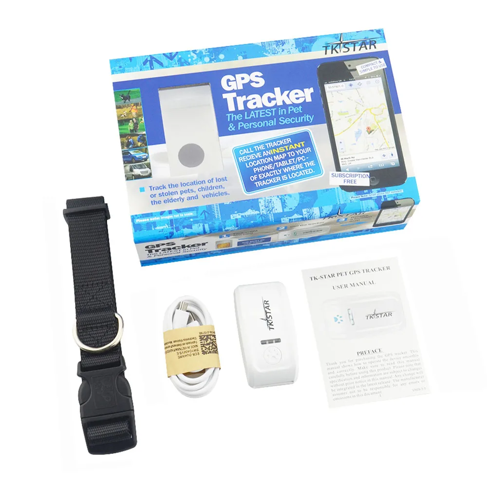TK909 мини TKSTAR трекер для домашних животных с ошейником GSM/GPRS позиционирование в