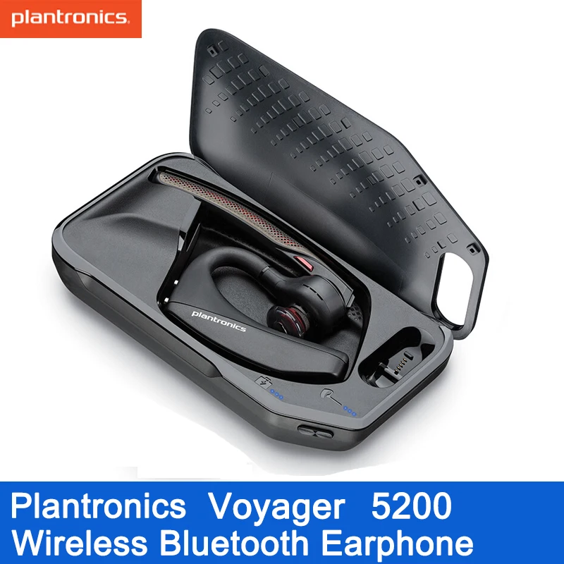 Оригинальные Plantronics Voyager 5200 модные деловые наушники Bluetooth гарнитуры с шумоподавлением для samsung Xiaomi