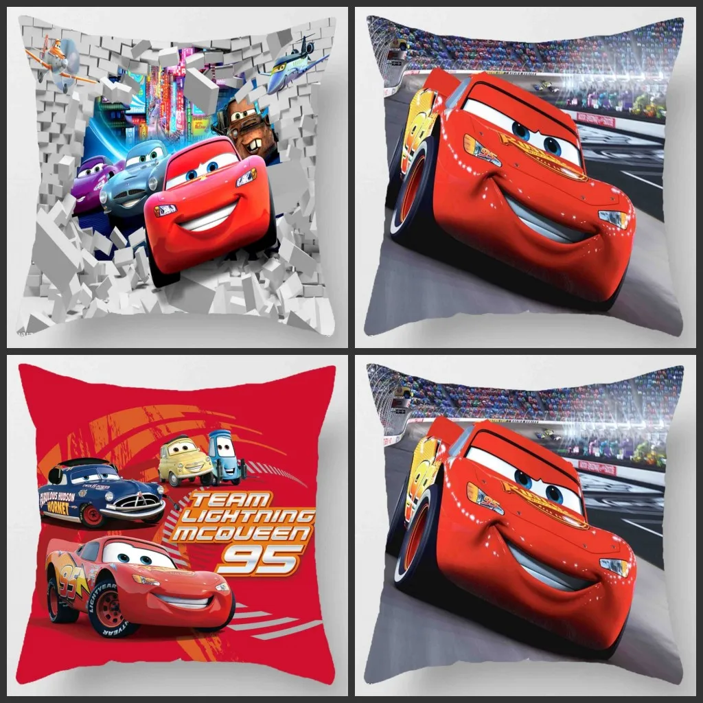 Чехлы для подушек Disney McQueen с рисунком машинок украшение детской спальни