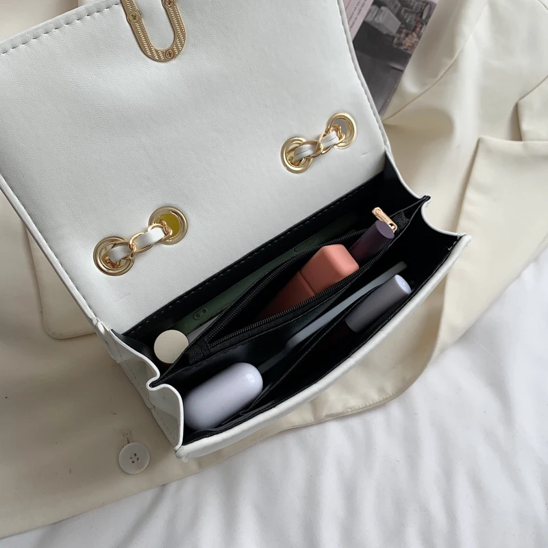 

Rhombus Plaid Shoulder Bags for Women 2021 New Chain Quilted Crossbody Bags Flap Pu Leather Messenger Bag Ladies Simple Handbags