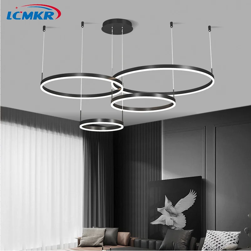 

New Modern Dimmable LED Chandelier Lighting For Living Study Room Indoor Lamps Parlor Foyer Lustres Lampadario Luminaire
