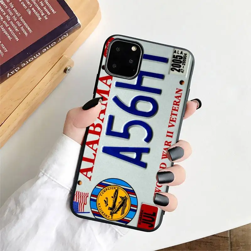Чехол для телефона с номерным знаком Нью-Йорка iphone 13 8 7 6 6S Plus X 5S SE 2020 XR 11 12 pro XS MAX -