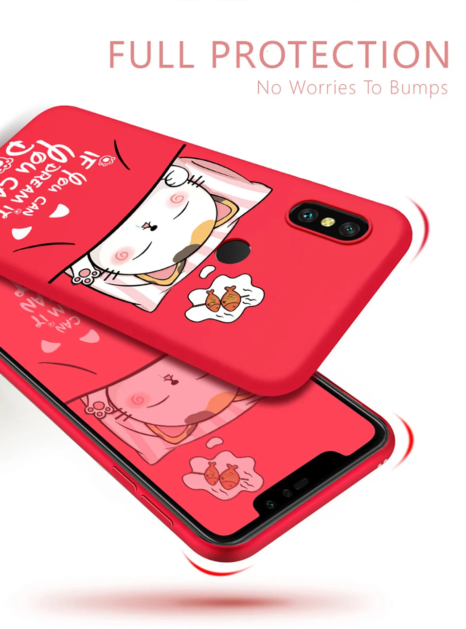 Силиконовый чехол для Xiao mi Red mi Note 6 Pro, милый Полный Чехол для Xiao mi Red mi Note 5 7 6A mi A2 Lite, противоударный бампер, чехол
