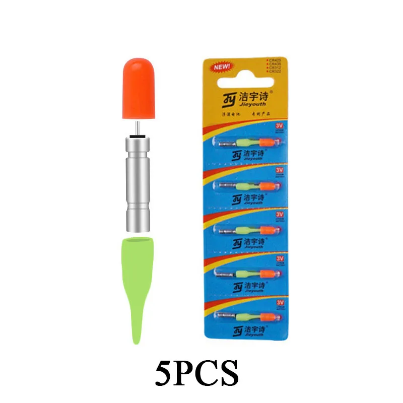 5 pcs of red 10/20/60/100 pcs CR311 Electronic Light stick Set LED Light+ CR311 Green/Red Glow Stick Night Fishing Accessory B200 - Цвет: 5 pcs of red
