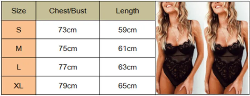 

2019 Womens Erotic Laces Teddies Nightwear Intimates Lace Bodysuit Sleepwear