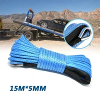 77001000012000lbs electric winch rope nylon rope high rope 6mmx15m car strap tow fiber accessories car tow rope strength n4z4