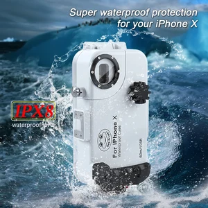 for iphone x xs waterproof phone case underwater shell mobile cover deep to 60m watertight diving pouch seafrogs free global shipping