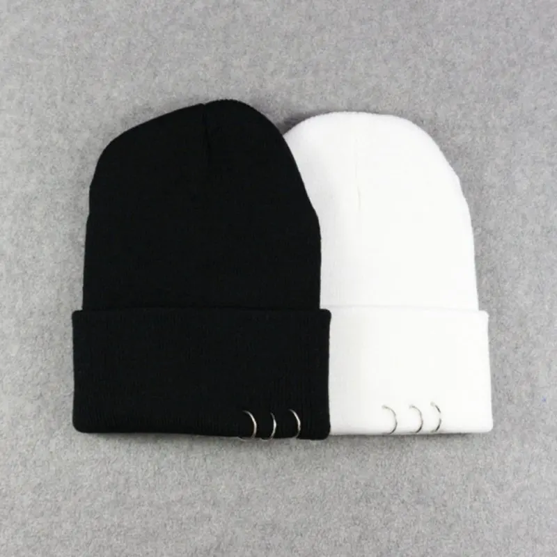 

Fashion Women Autumn Winter Hat Warm Men's Knitted Beanies Hats Knitting Skullies Beanie for Ladies IronRing Hot 2021