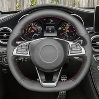 diy anti slip wear resistant steering wheel cover for mercedes benz c200 c250 c300 b250 b260 a200 a250 car interior decoration