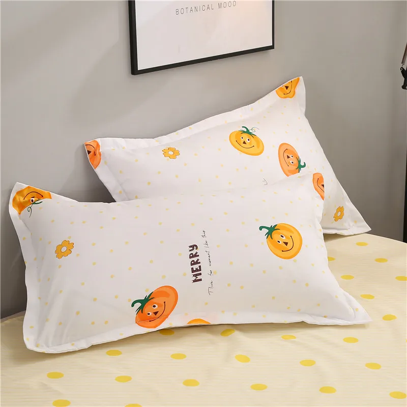 

Hot Sale Pumpkins Bedding Cotton Printed Pillowcase Quilt Cover Bed Sheet Queen Size Bed King Size Bed Four-Piece Set