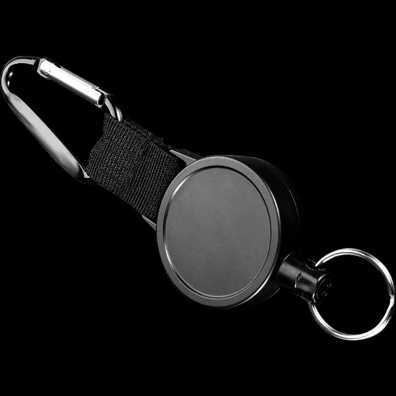 

80CM Wire Rope Camping Telescopic Burglar Chain Key Holder Tactical Keychain Outdoor Key Ring Return Retractable Key Chain H24